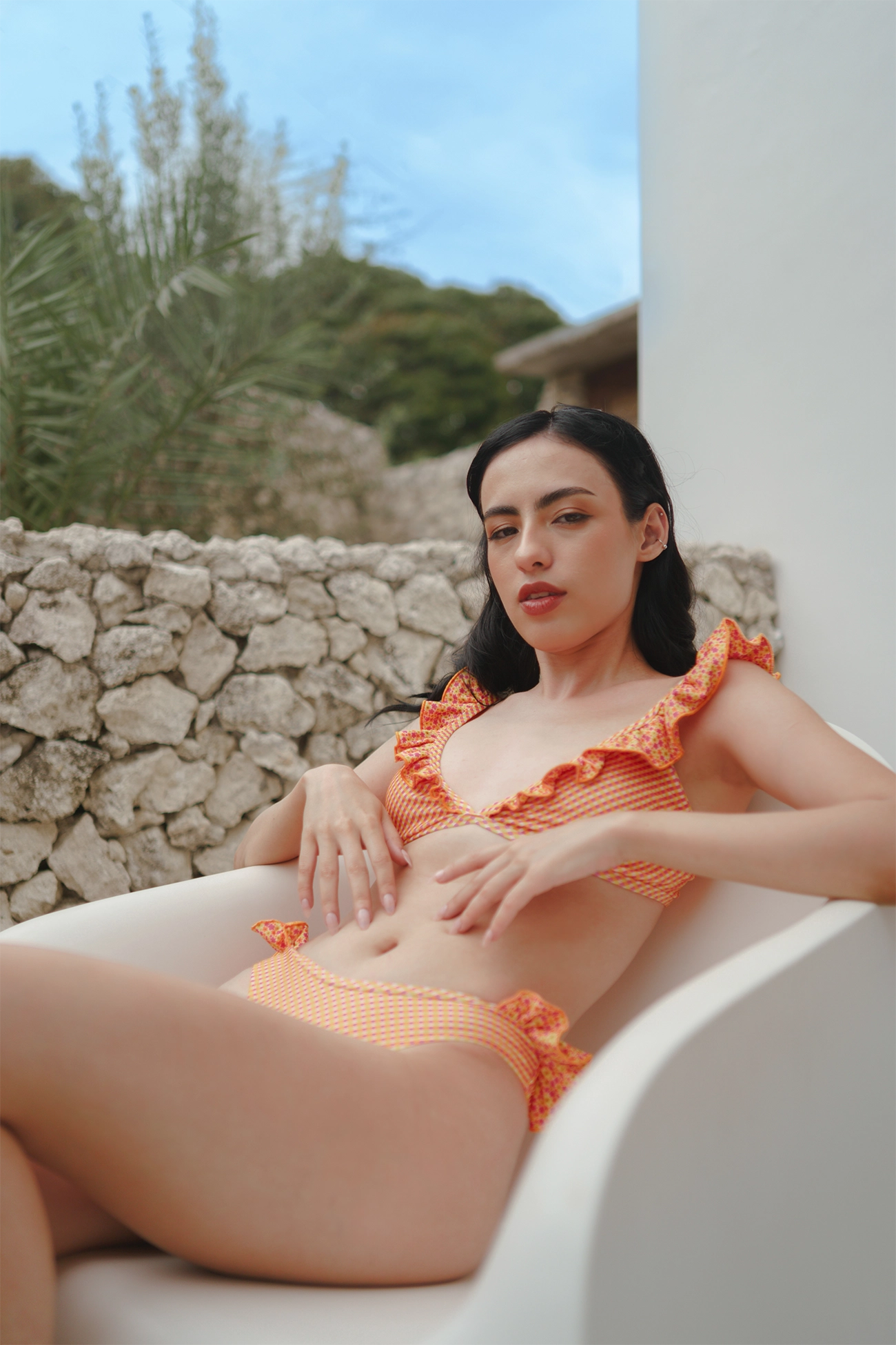 Patricia Bottom in Tangerine Bloom